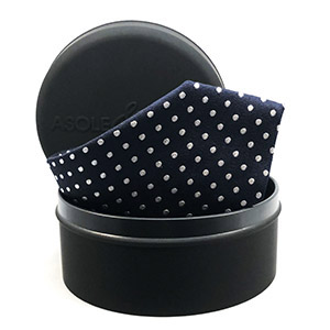 Cravatta POIS-5 BLU <BR/> 100% SETA